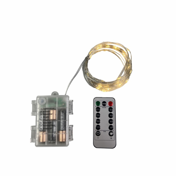 DOMOLETTI Světelný řetěz Luma KLED-061B, 5 m, teplá bílá