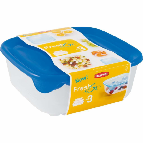 Sada lednicových nádob Curver Fresh&Go, 3 ks