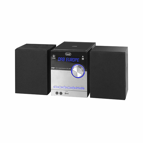Mikrosystém Trevi, HCX 10D8 DAB/BK, LCD displej, CD přehr...