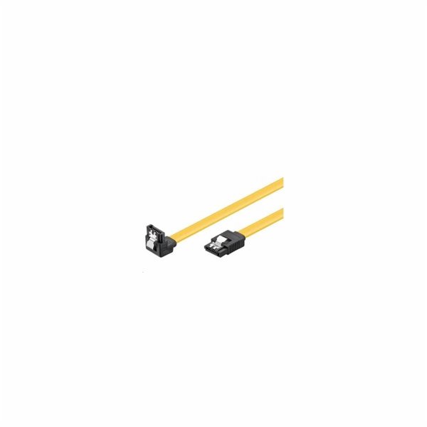 PREMIUMCORD Kabel SATA 3.0 datový 1m lomený 90°, kovové z...