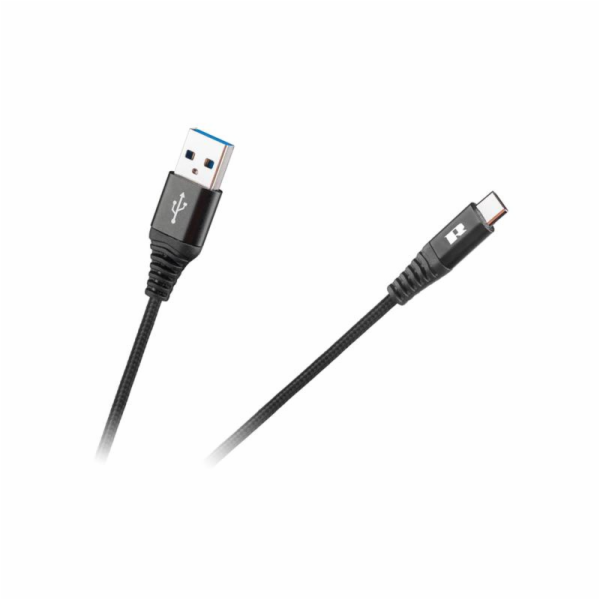 Kabel REBEL USB/USB-C černý 2m