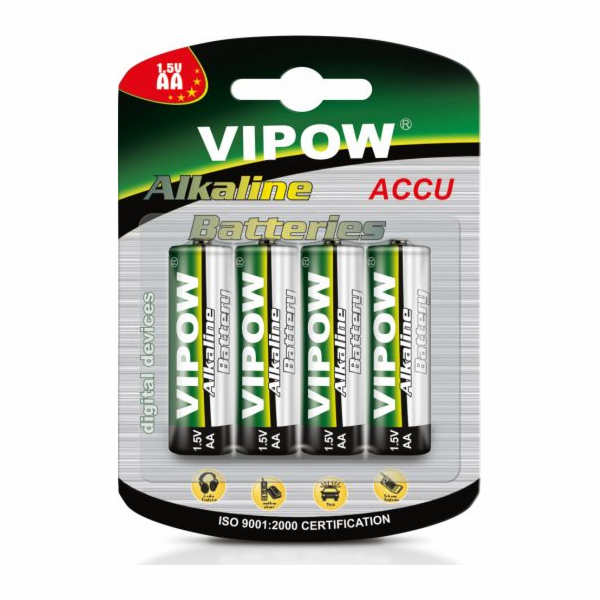 Baterie AA (R6) alkalická REBEL Alkaline Power 4ks / blis...
