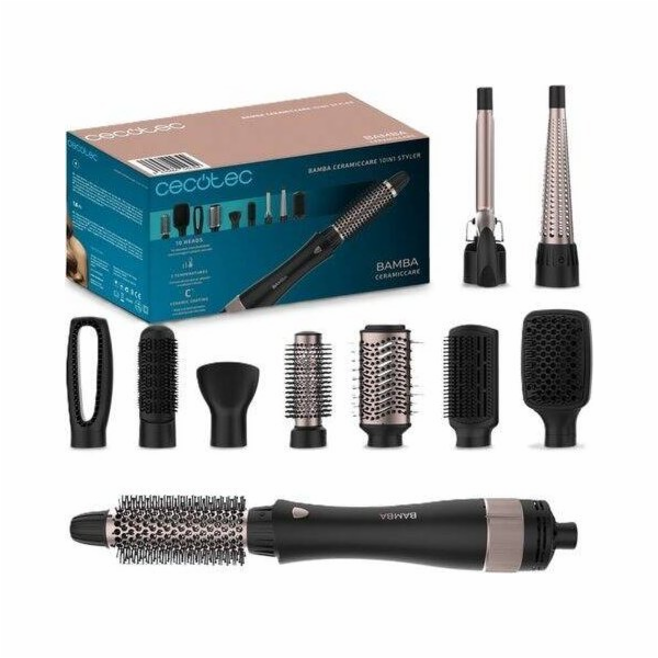 Horkovzdušný kartáč Cecotec, 4439, CeramicCare, 10v1, mul...