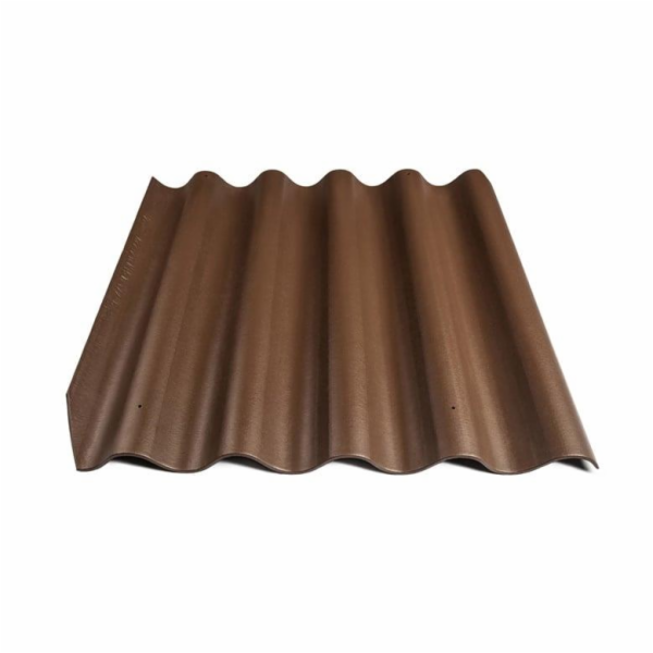 ETERNIT Vlnitý plech BANGA 5B, 875 x 920 mm, hnědý