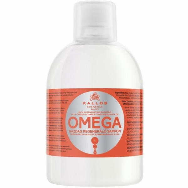 Šampon na poškozené, barvené vlasy Kallos Omega Hair Sham...
