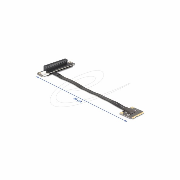 Delock Adaptér Mini PCIe Stecker zu PCIe 3.0 x8 Slot 90°