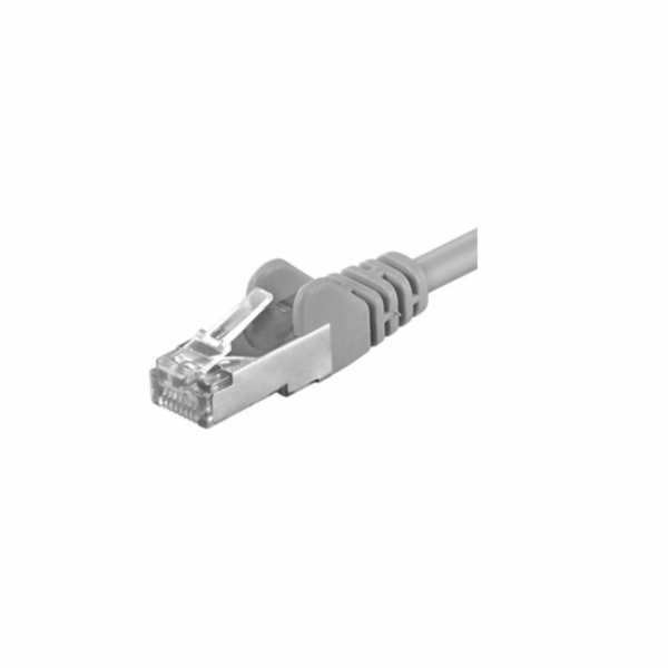 Patch kabel FTP Cat 6, 0,5m - šedý