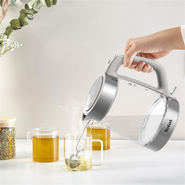 Rychlovarná konvice Tefal KI605B30, 1,7 l, bílá/stříbrná