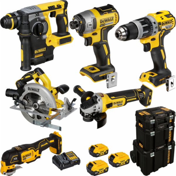 Sada akumulátorového nářadí 18V XR DCK755P3T-QW 3x5Ah