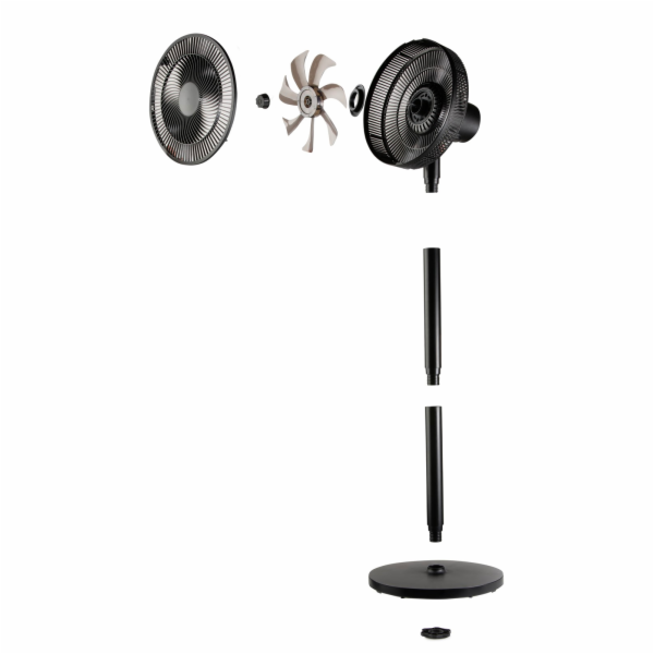 Stojanový ventilátor 2v1 -  černý - DOMO DO8157