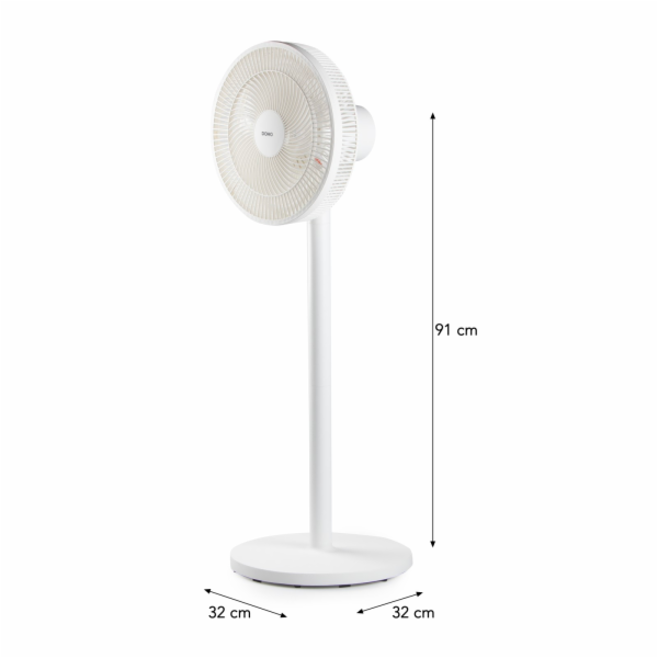 Stojanový ventilátor 2v1 - bílý - DOMO DO8156