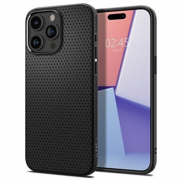 Spigen kryt Liquid Air pro iPhone 15 Pro Max - Matte Black