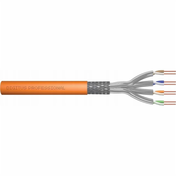 DIGITUS kabel Cat7 S/FTP, drát, 1200MHz Cca, AWG 23/1, 10...