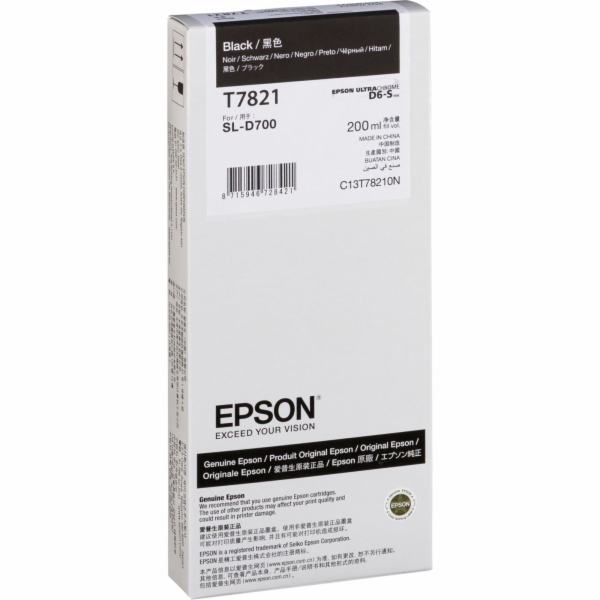 Inkoustová kazeta Epson černá T 782 200 ml T 7821N