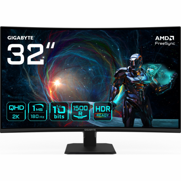 GIGABYTE LCD GS32QCA GAMING Monitor 32" QHD 2560x1440, VA...