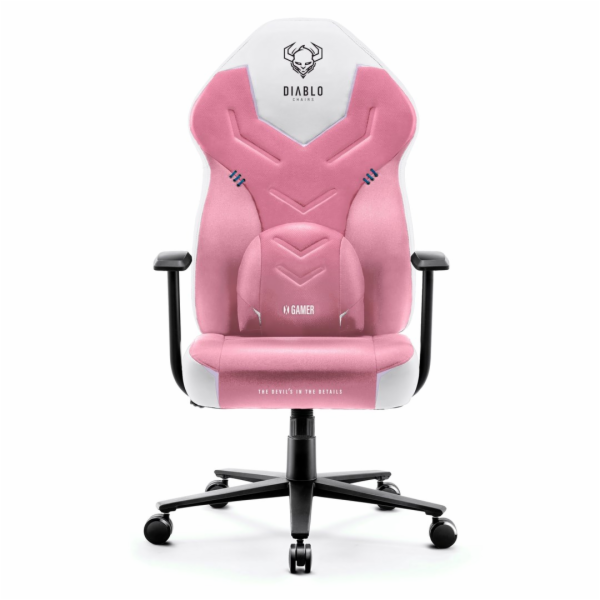 Herní židle DIABLO X-GAMER růžová a bílá