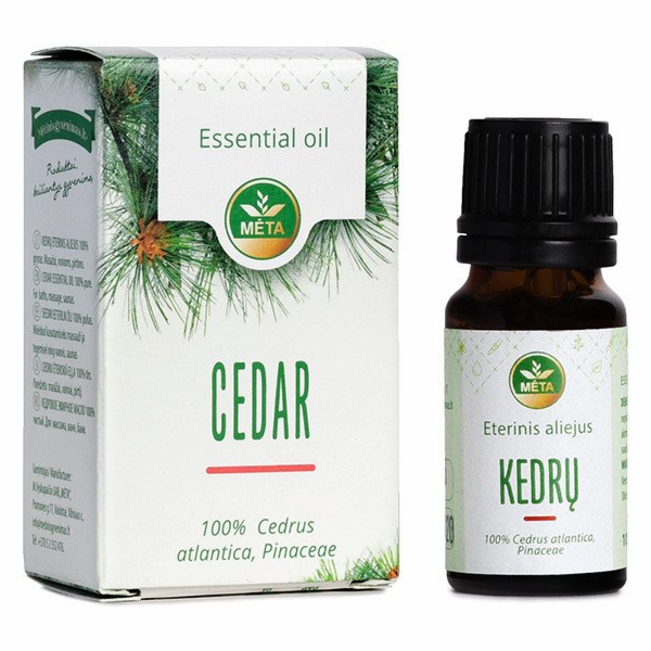 Esenciální cedrový olej META, 10 ml