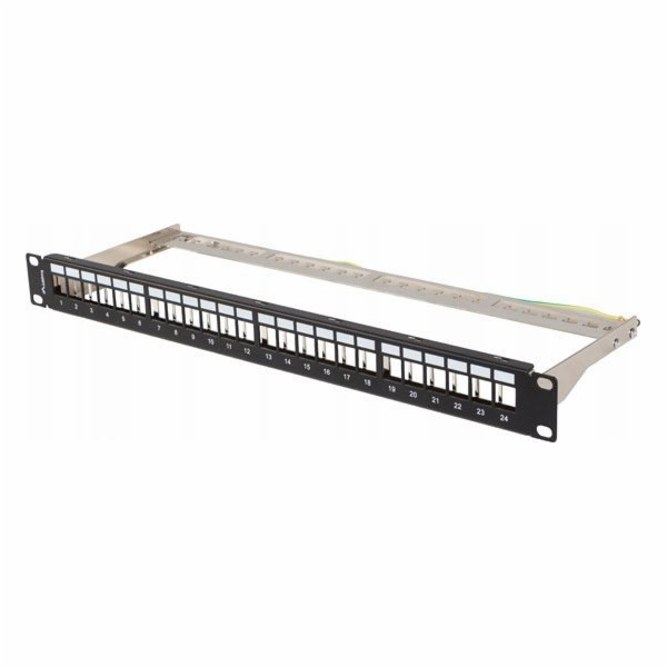 Lanberg Prázdný patch panel 24 portů 1U 19" FTP pro Keyst...