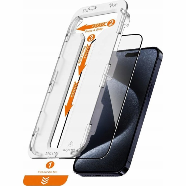 CRONG Tvrzené sklo EasyShield – balení 2 kusů – iPhone 15...
