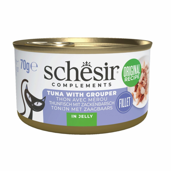 SCHESIR Tuna with grouper in jelly - mokré krmivo pro koč...