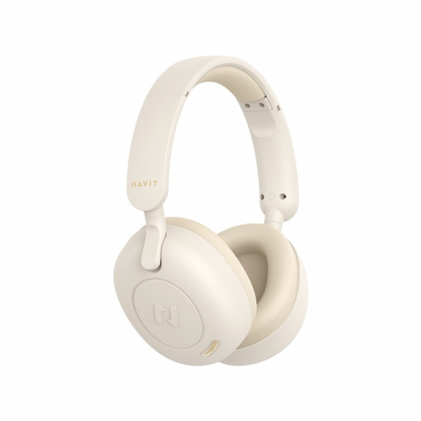 Havit H655BT - Bezdrátová sluchátka Bluetooth, béžová