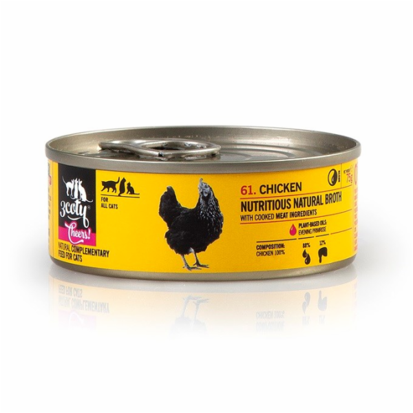 3COTY Chicken Cheers! - mokré krmivo pro kočky - 75g
