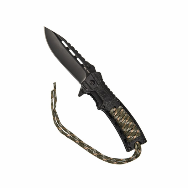 Zavírací nůž Mil-Tec Paracord s flintičkou - Camo