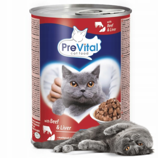 PREVITAL Beef with liver in gravy - mokré krmivo pro kočk...