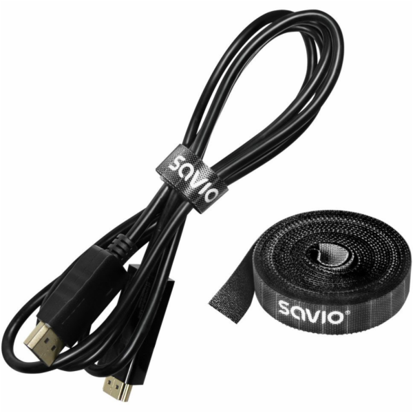 Savio Organizér kabelů, páska, suchý zip, šířka 14 mm, 10...