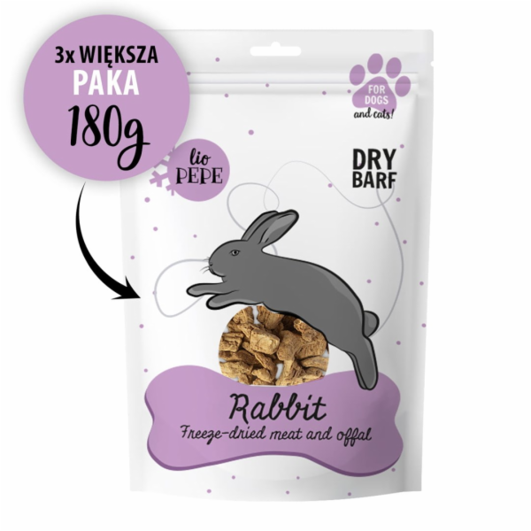 PAKA ZWIERZAKA Lio Pepe Rabbit XL - pamlsek pro psa - 180g