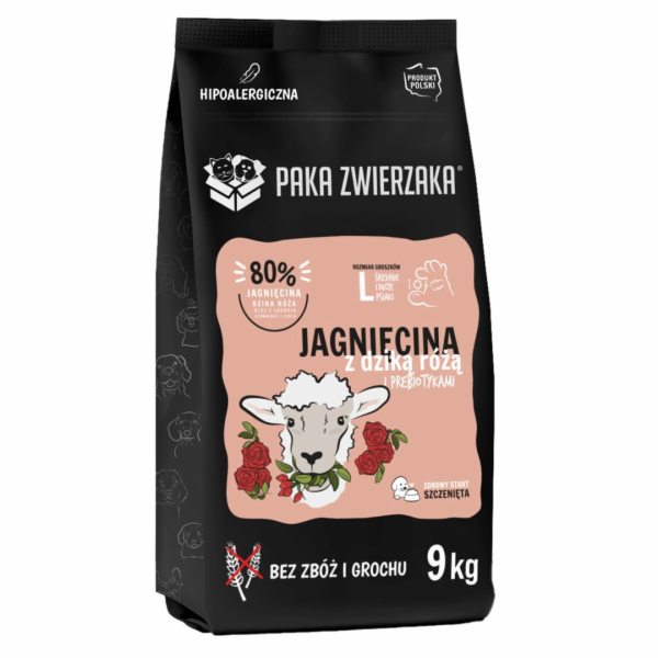 PAKA ZWIERZAKA Puppy Lamb with wild rose L - suché krmivo...