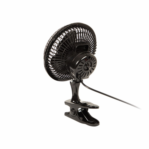 Stolní ventilátor 6"/15cm s klipem 25W 2v1 černý