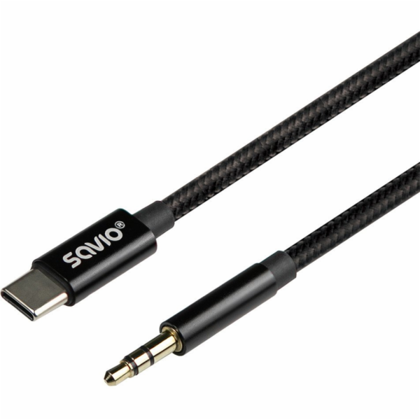 Savio Kabel CL-188 s konektorem USB-C na mini-jack, 2 m