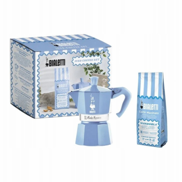 Bialetti Moka Express 3tz Sada kávovar + mandlová káva 25...