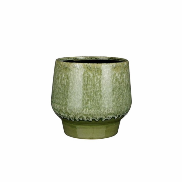Květináč Mica 1152041, keramický, O 22 cm, zelený