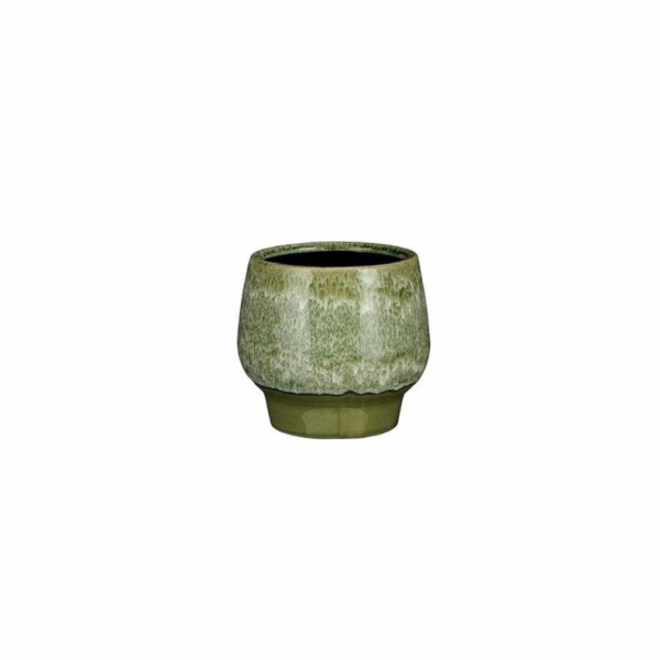 Květináč Mica 1152039, keramický, O 16 cm, zelený