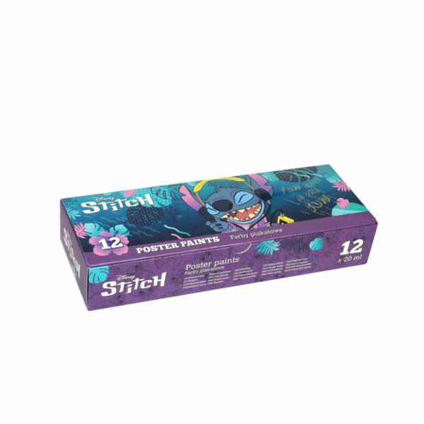 Kvašové barvy Disney Stitch, 12x20 ml