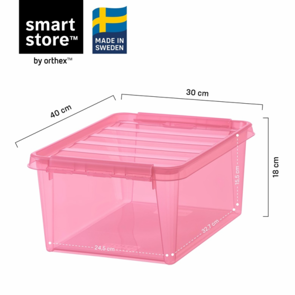 Úložný box Barva 14l růžová