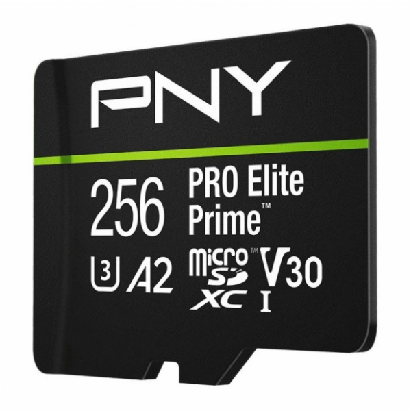 PNY Paměťová karta Elite Prime 256GB microSDXC + SD adaptér
