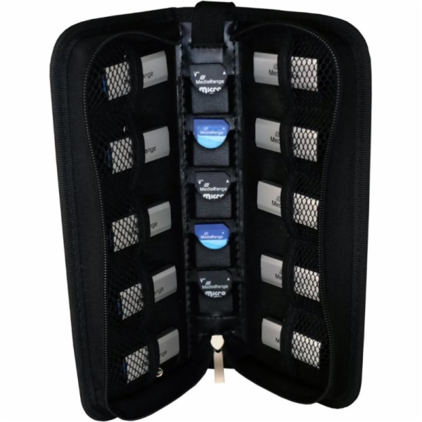 Pouzdro MediaRange Wallet pro 5 SD karet a 10 pendrive (B...