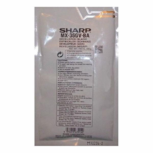 Sharp MX-36GVBA originální černá (MX-36GVBA)