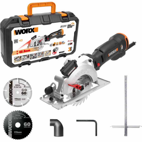 Worx Kotoučová pila WX437 800W 120 mm
