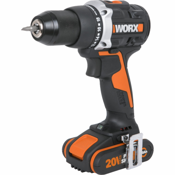Worx WX102 20V akumulátorová vrtačka/šroubovák 2 x 2 Ah b...