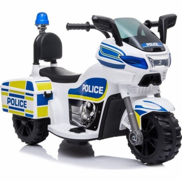 Lean Cars Štíhlá auta Bateriová motorka Police TR1912 bílá