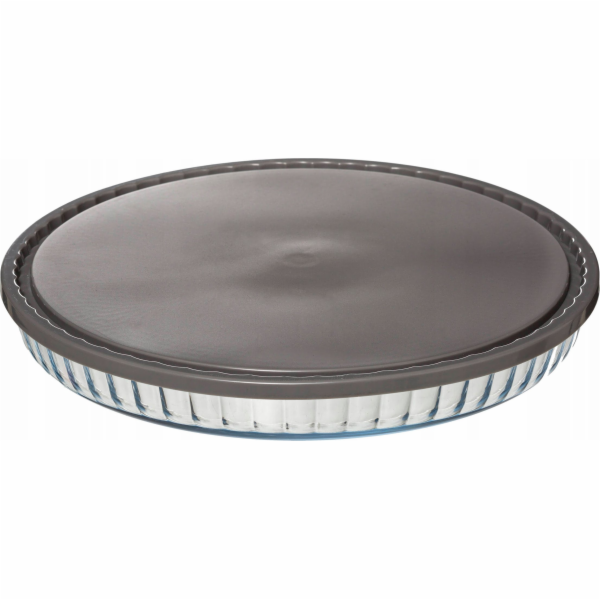 5five Skleněná forma na pečení dortu s poklicí, O 30 cm