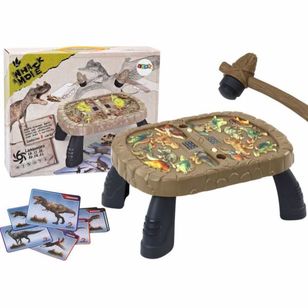 LeanToys Stolní hra Whac-a-mole s dinosaury