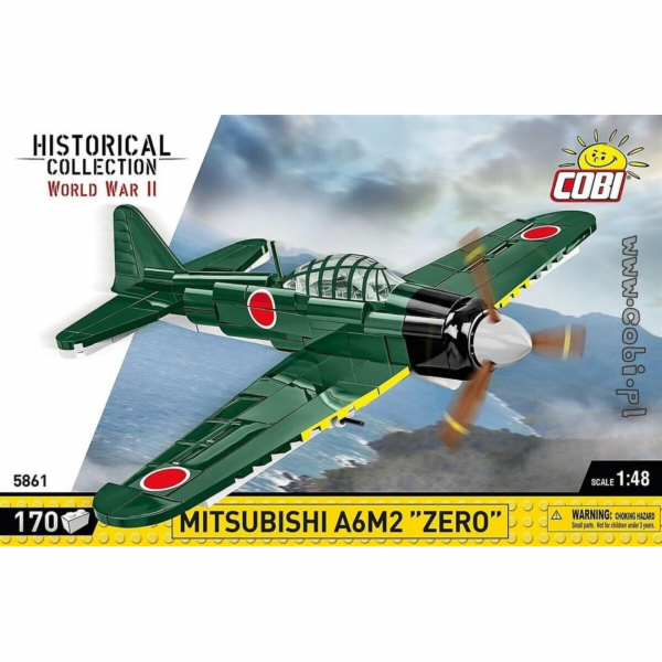Cobi COBI 5861 Historická sbírka WWII Mitsubishi A6M2 Zer...