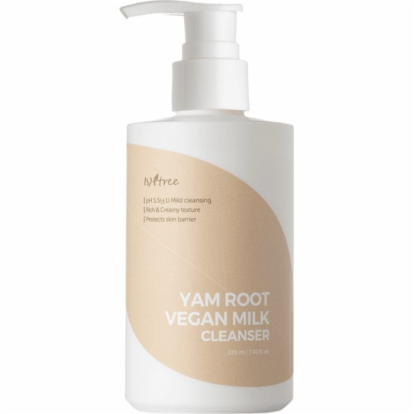 Isntree Veganské čisticí mléko s kořenem jamu 220 ml