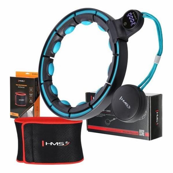 HMS MAGNETICKÁ HULA HOP SADA ČERNÁ/TYRKÝZOVÁ HHM17 S POČÍ...