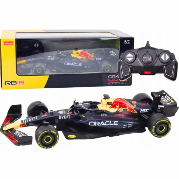 Rastar 1:18 Dálkově ovládaný RC závodní vůz Oracle Red Bu...
